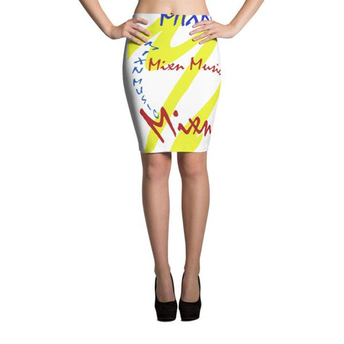 Mixn Music Pencil Skirt