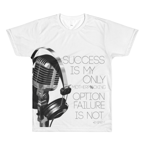 MXM GEAR } Rap God Quote Sublimation men’s crewneck t-shirt