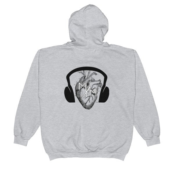 Heart of a DJ  Zip Hoodie